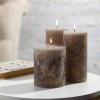 imageSullivans Ritz Timber Pillar Set of 2 CleanBurning EnvironmentallyFriendly Scentless Real Wax Candles