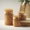 imageSullivans Vance Kitira Set of 3 Pillar Candles Red Candle Set CleanBurning EnvironmentalFriendly Scentless RealWax Candles Home DcorBrown