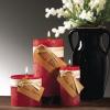 imageSullivans Vance Kitira Set of 3 Pillar Candles Red Candle Set CleanBurning EnvironmentalFriendly Scentless RealWax Candles Home DcorRed