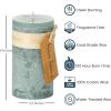 imageSullivans Vance Kitira Timber Candle Grey 6 Inch Pillar Candle Large Candle 100 Hour Burn Time Unscented Dripless Candle for Home and Table Dcor CT246SG