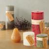 imageTimber Collection Pillar Candle  Cranberry 325quot by 9quot