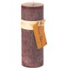 imageMauve Timber Pillar Candle 1Wine