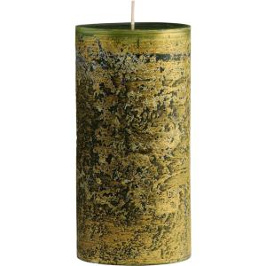 imageGreen and Gold Ritz Pillar Candle 3 by 6 inch