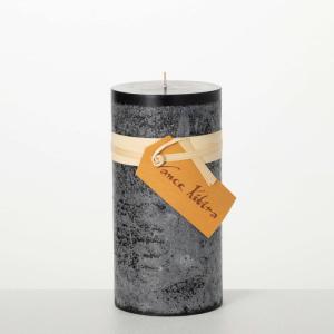 imageSullivans Vance Kitira Black Distressed Pillar Candle CleanBurning Candles Pillar Candles Odorless Environmental FriendlyBlack
