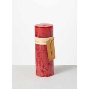 imageTimber Collection Pillar Candle  Cranberry 325quot by 9quot