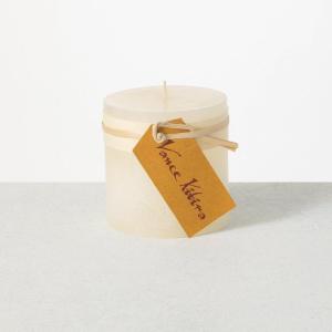 imageTimber Collection Pillar Candle  Melon White 425quot by 4quot