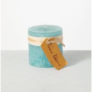 imageTimber Collection Pillar Candle  Sea Foam 4quot by 4quot