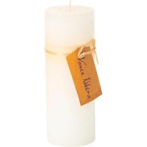 imageTimber Collection Pillar Candle  White 325quot by 9quot
