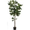 imageSullivans 0571POT Decorative Fiddle Leaf Tree Artificial Potted Plant Green 5 Feet x 27 InchFiddle Leaf