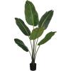imageSullivans 50 Inch Bird of Paradise Foliage Everyday Artificial Trees Fake Indoor Tree Artificial Greenery Dcor Living Room Office Entryway Home Dcor