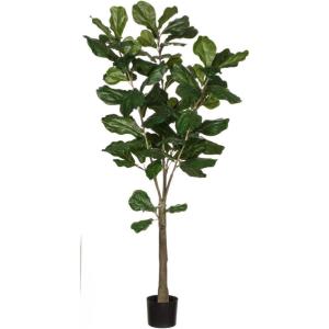 imageSullivans 0571POT Decorative Fiddle Leaf Tree Artificial Potted Plant Green 5 Feet x 27 InchFiddle Leaf