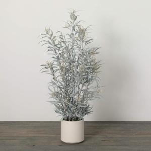 imageSullivans Fake Plant Large Potted Eucalyptus Artificial Tree Indoor 4 ft Faux Blade Eucalyptus Greenery Plant in Pot Perfect for Living Room Home and Office Dcor