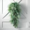 imageSullivans 17quot Light Green Frosted Pine Swag Christmas Decor Artificial Greenery Perfect for Fireplace Mantels Dining and Living Rooms