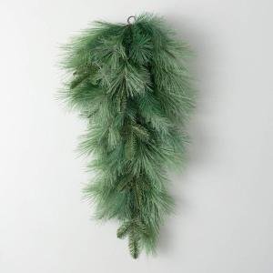 imageSullivans 17quot Light Green Frosted Pine Swag Christmas Decor Artificial Greenery Perfect for Fireplace Mantels Dining and Living Rooms