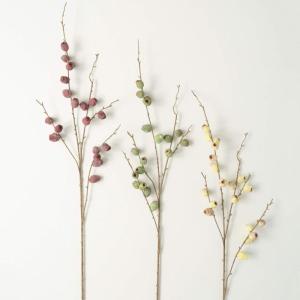imageSullivans Spring Long Berry Spray Set of 3 415Inch Artificial Fake Flower Berry Stem Bundles Lifelike Centerpiece for Home Office Weddings and Gifts Decor