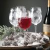 imageSullivans 9quot H Snowflake Wine Glass Set of 4 Clear Christmas Decor Wine Glasses Wine Glass Set Glassware Drinkware Hostess Gifts Hosting Decor
