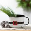 imageSullivans Christmas Santa Belt Container Metal Set of 2 Christmas Decorations Christmas Dcor Holiday dcor Multicolored 625 inches tall