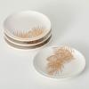 imageSullivans Gold Pine Snack Plate Set of 4 Christmas Salad Pasta and Appetizer Plates Christmas Dinnerware 8quot x 8quot Dessert Plates