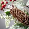 imageSullivans Frosted Holly with Pinecone Swag 28 Inch Artificial Greenery Decor Lifelike Design Easy Maintenance for AllYear Display Perfect for Windows Door and Curtain Accents