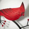 imageSullivans Red Cardinal in Black Metal Frame 115quot x 1575quot Oval Wall Decor Kitchen Farmhouse Artwork Decoration Perfect for Office Living and Dining Rooms Wall Art Decor for the Holidays