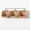 imageNatural Wall Basket Trio ampamp Rod