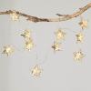 imageSullivans Christmas Tree Garland 6 ft Lighted Star Garland Champagne with LED Lights Christmas Indoor Farmhouse Decorations Perfect for Fireplace Mantle Living Room Dcor