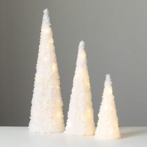 imageSullivans 3175quot 24quot H and 16quot Large Lighted Cone Trees Christmas Dcor Trees Holiday Decor Christmas Tabletop Trees Mantle Decor Christmas Decorations