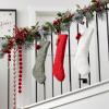 imageSullivans 6Foot Candy Cane Style Fabric Ball Christmas Garland Set of 3 Artificial Greenery Seasonal Holiday Decor Perfect for Weddings Fireplace Mantels Dining and Living Room