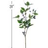 imageSullivans Fake Flowers Blueberry ampamp Foliage Flower Artificial Blue Berry Leaf Spray Stem for Indoor 31quot Faux Greenery for Pot or Vase in Living Room Home ampamp Office Dcor Shelf ampamp Mantle Decorations