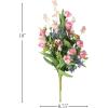 imageSullivans Fake Flowers Mixed Spring Florals Artificial Stem for Indoor 18quot White Purple Pink Faux LifeLike Easter Floral Decor Dcor Shelf ampamp Mantle Decorations Home Decor