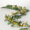 imageSullivans 6 ft Daisy Marigold Bloom Foliage Garland Artificial Greenery Versatile Garland Decor for All Seasons Perfect for Weddings Fireplace Mantels Dining and Living Rooms