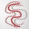 imageSullivans 6Foot Candy Cane Style Fabric Ball Christmas Garland Set of 3 Artificial Greenery Seasonal Holiday Decor Perfect for Weddings Fireplace Mantels Dining and Living Room