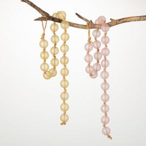 imageSullivans 325 ft Pink and Yellow Beaded Glass Ball Garland Set of 2 Artificial Greenery Versatile Garland Decor for All Seasons Perfect for Weddings Fireplace Mantels Dining and Living Rooms