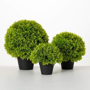 imageSullivans 7quot 9quot ampamp 115quot Potted Round Boxwood Set of 3 Everyday Home Decor Artificial Plants Indoor Artificial Greenery Room Kitchen Office ampamp Bathroom Dcor Fake Plants