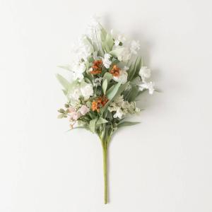 imageSullivans Fake Flower Mixed Wild Flowers Artificial Stem for Indoor 17quot White Pink ampamp Orange Faux LifeLike Pefect for Pot or Vase in Living Room Home ampamp Office Dcor Shelf ampamp Mantle Decorations