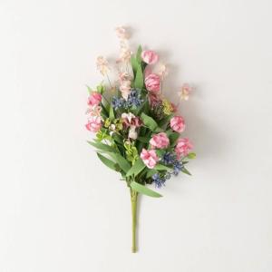 imageSullivans Fake Flowers Mixed Spring Florals Artificial Stem for Indoor 18quot White Purple Pink Faux LifeLike Easter Floral Decor Dcor Shelf ampamp Mantle Decorations Home Decor