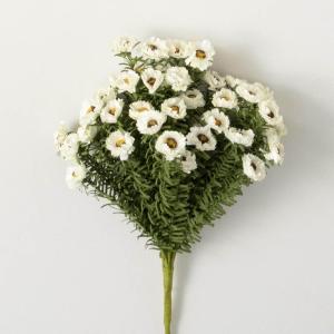 imageSullivans Fake Plants Daisy Artificial White Flower Stem for Indoor 16quot Faux LifeLike Greenery Plant Perfect for Any Pot or Vase in Living Room Home ampamp Office Dcor Shelf ampamp Mantle Decorations