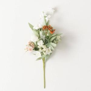 imageSullivans Fake Plants Wild Flower Stem Indoor 15quot Artificial Mixed Orange White Pink Wildflower Floral Pick Faux LifeLike for Vase Arrangement Living Room Home ampamp Office Dcor Shelf Decorations