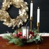 imageBrushed Gold Taper Candle Holder Set of 3