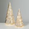 imageSullivans Christmas Lighted Glass Tree Set of 2 Christmas Decor Holiday Decor Tabletop Christmas Decorations LED Christmas Decor Gold 95 ampamp 11175 inches Tall