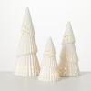 imageSullivans Lighted Porcelain Mini Tree Set of 3 Christmas Decor Holiday Decor Tabletop Christmas Decorations LED Christmas Decor White 1025 825 ampamp 625 inches Tall