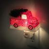 imageSullivans Red Christmas Truck Nightlight Holiday Plugin Night Light for Hallway Bedroom and Bathroom Decorations