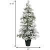 imageSullivans 410quot Pine Flocked Tree Frosted Christmas Decor Christmas Dcor Trees Holiday Decor Christmas Tabletop Trees Mantle Decor Christmas Decorations