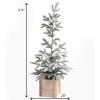 imageSullivans Pine Flocked Snow Artificial Christmas Tree Small Christmas Tree Artificial Christmas Tree Christmas Decor Indoor Christmas Decorations 48 Inches Tall