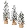 imageSullivans Faux SnowFlocked Pine Tree Trio Christmas Dcor Trees Holiday Decor Christmas Tabletop Trees Mantle Decor Christmas Decorations