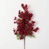 imageSullivans Cedar and red Berry Spray Artificial Fake Flower Lifelike Bouquet Centerpiece for Home Office Weddings and Gifts Decor