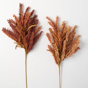 imageArtificial Autumn Seed Grass Stem Multicolor 335quotH Set of 2