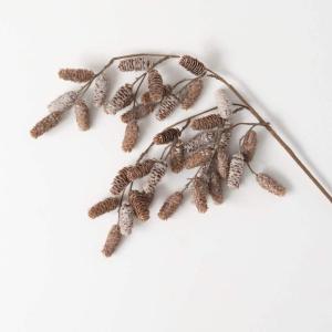 imageSullivans Frosted Cascading Pinecone Hanging Spray Artificial Fake Flower Lifelike Bouquet Centerpiece for Home Office Weddings and Gifts Decor