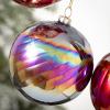 imageSullivans 4quot Iridescent Red Ornaments  Set of 2  Home for The Holidays  Christmas Tree Ornaments  Iridescent Ornaments  Opalescent Christmas Decor