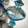imageSullivans Sapphire Blue Finial Ornaments Blue 9quot H Glass Set of 2 Christmas Dcor Christmas Tree Dcor Ornament Set Christmas Decorations